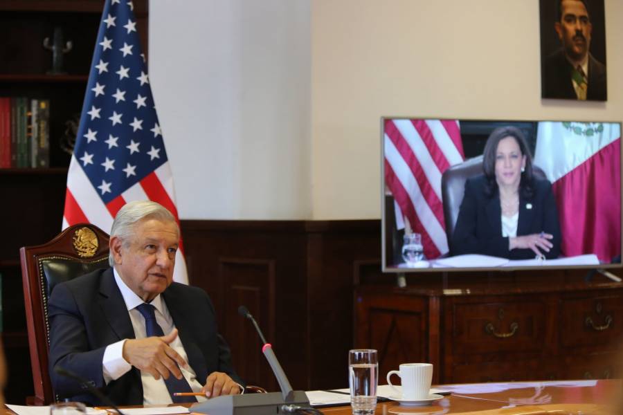 AMLO dice a Kamala Harris, buscar entendimiento y no confrontación