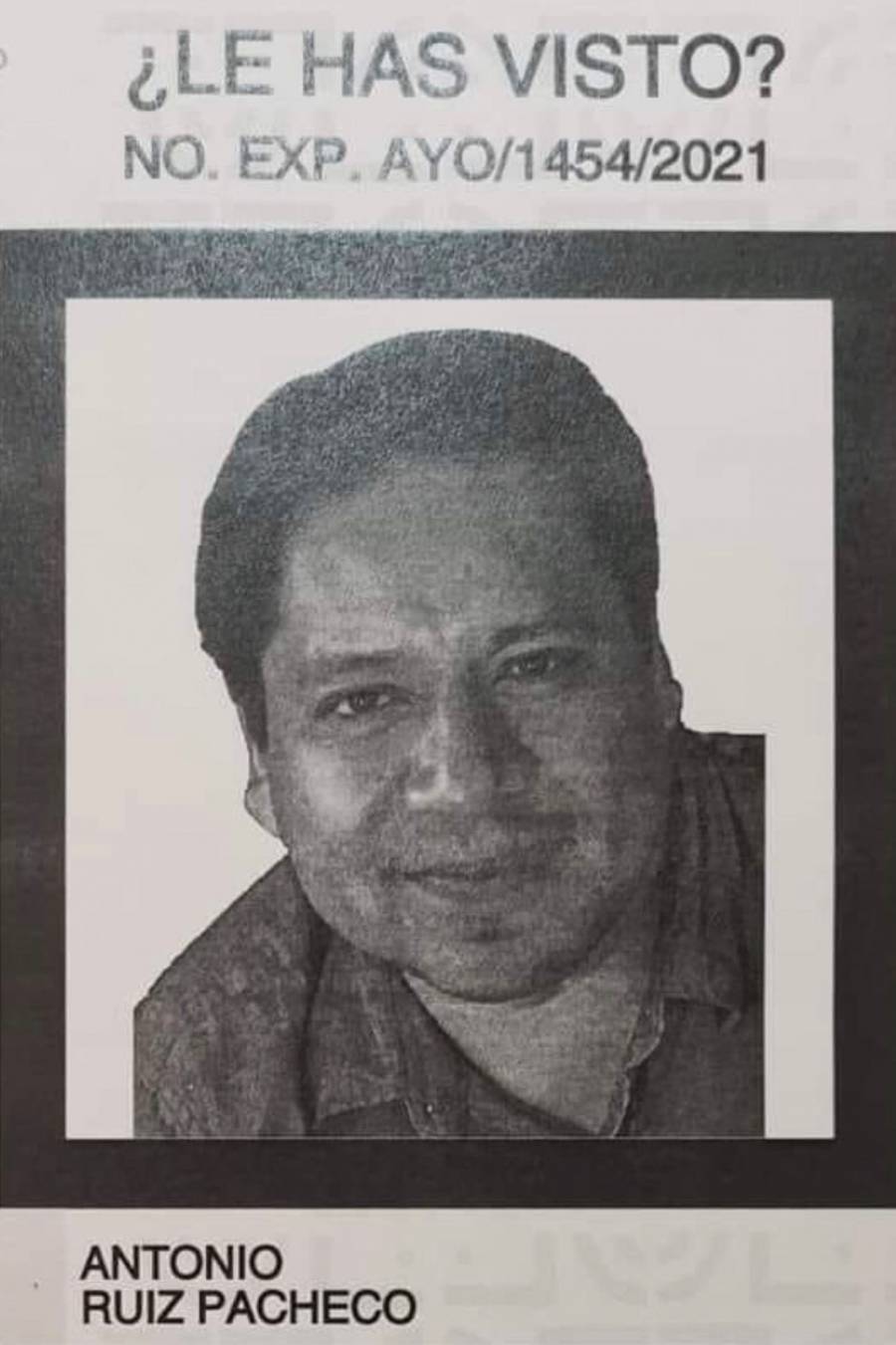 Buscan a Antonio Ruiz Pacheco, fue visto por última vez en la colonia Juárez, alcaldía Cuauhtémoc