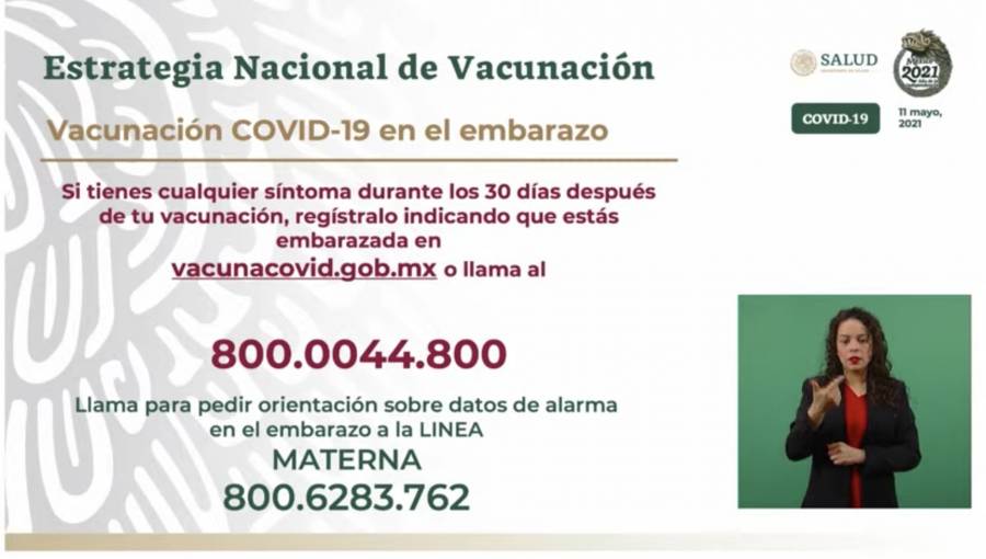 Embarazadas, nuevo grupo prioritario en vacunación ante evidencia de riesgo por Covid-19