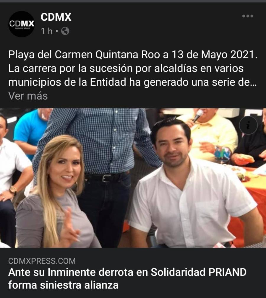 Se filtra en redes sociales una foto que presume una nueva alianza en Solidaridad, Quintana Roo