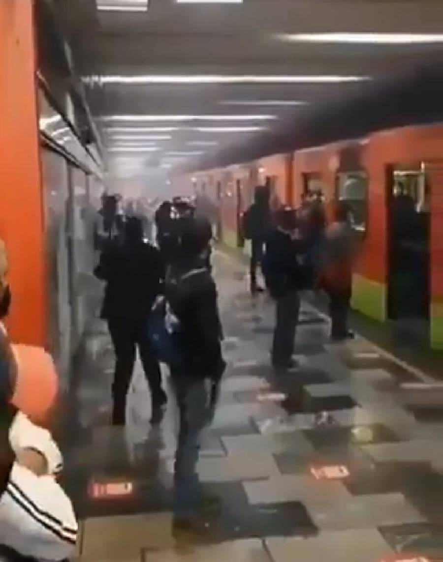 Se registra cortocircuito en vías de la estación Tlatelolco