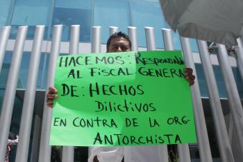 Violencia de Antorcha, causal de nulidad de las elecciones, advierte Barbosa