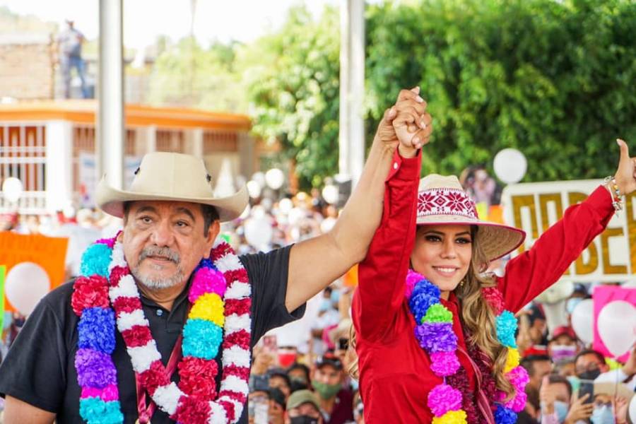 Critican a Salgado Macedonio por encabezar campaña de su hija