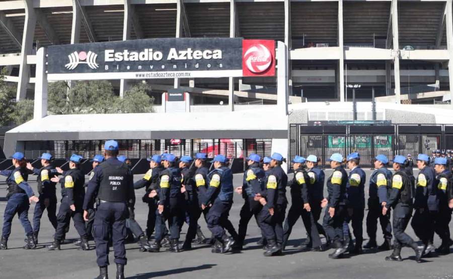 La SSC realizarán un operativo de seguridad en el Estadio Azteca