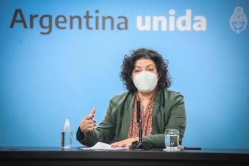 Ministra de Salud argentina est&aacute; en M&eacute;xico para liberar vacunas antiCovid
