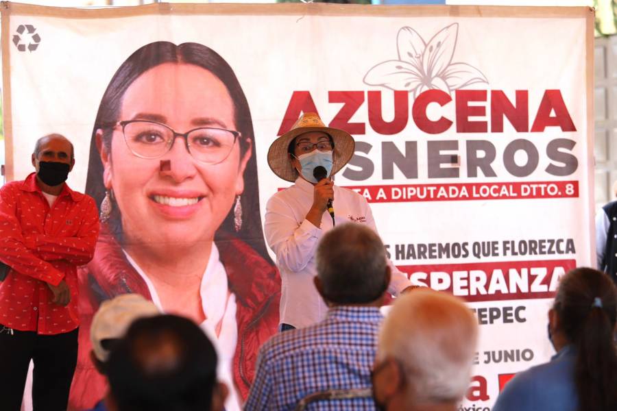Propone Azucena Cisneros, penas severas contra funcionarios corruptos