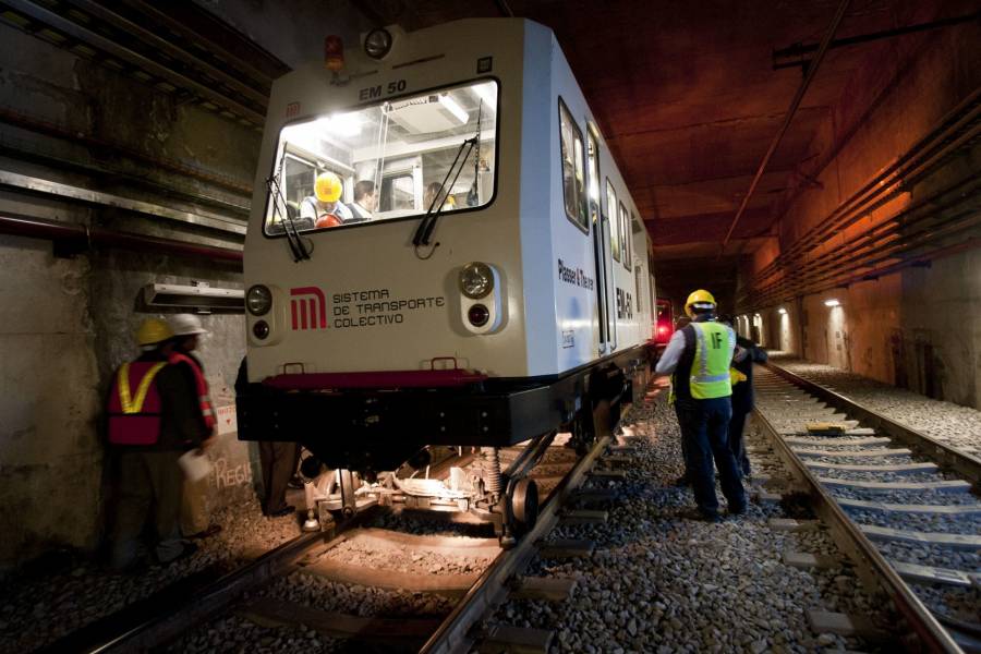 En línea 12 del Metro, realizan pruebas con trenes vacíos para posible reapertura de tramo subterráneo