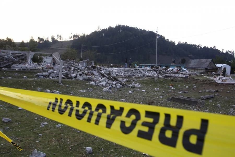 Suman seis v&iacute;ctimas mortales por explosi&oacute;n de polvor&iacute;n en Tlaxcala