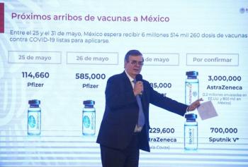 México distribuirá vacunas a Latinoamérica: Marcelo Ebrard