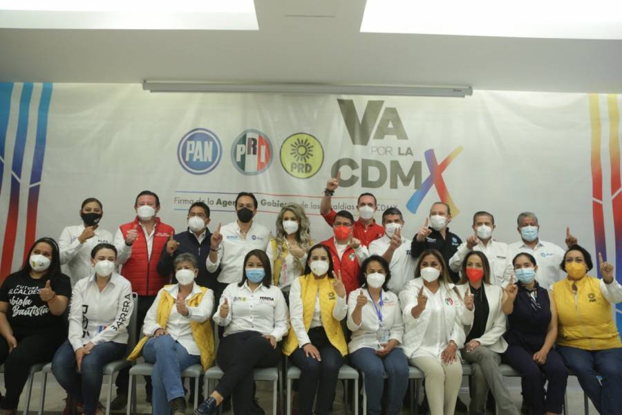 Firman candidatos de la Alianza 8 compromisos para gobiernos en Ciudad de México