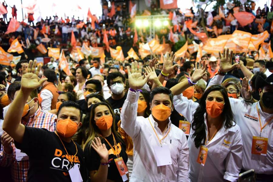 Abanderados de MC cierran campaña en Tlalpan
