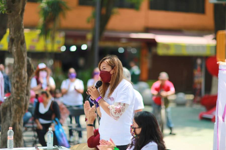 Pide candidata a diputada por Azcapotzalco votar por Morena
