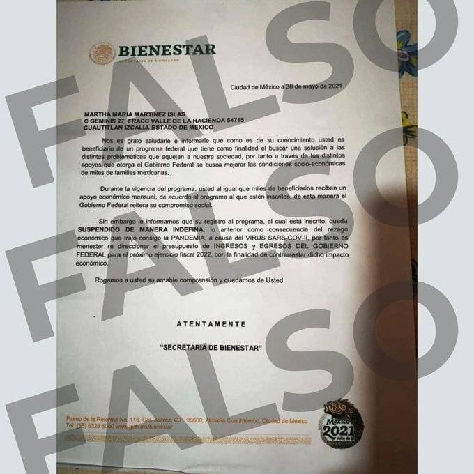 Desmiente Secretar&iacute;a del Bienestar desaparici&oacute;n de programas sociales