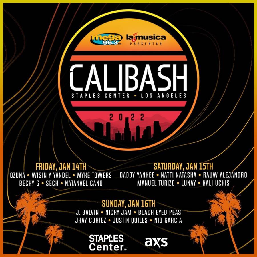 Regresa Calibash, con tres conciertos en vivo con 19 gigantes de la música urbana