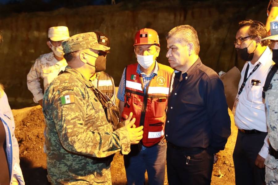 Suman tres cuerpos recuperados tras derrumbe de mina en Múzquiz, Coahuila