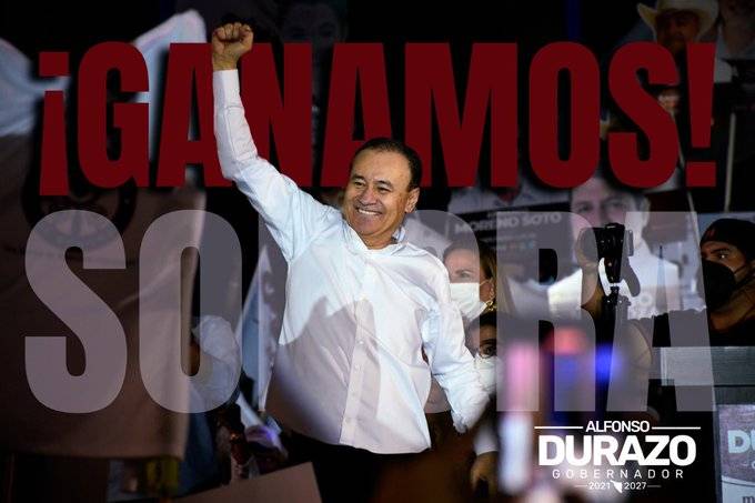 Durazo se declara ganador en Sonora