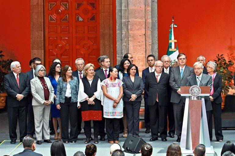 El Gabinete de AMLO acude a votar