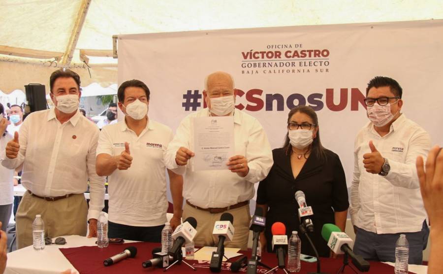 Entregan constancia a Victor Castro Cosío como gobernador de BCS; no habrá cacería de brujas, dice