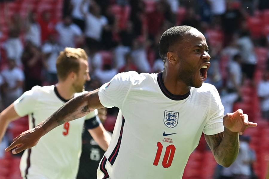 Sterling e Inglaterra vencen a Croacia en Wembley