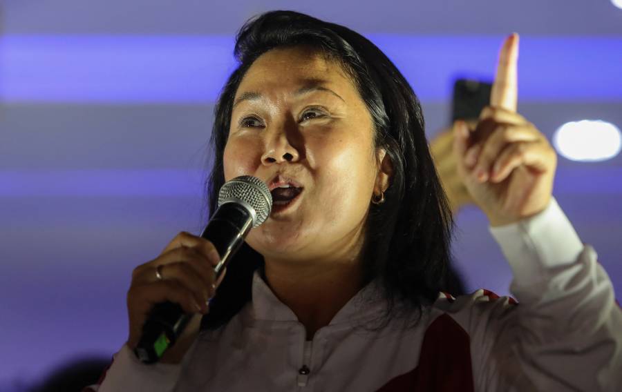 Rechaza Fujimori resultados de elecci&oacute;n en Per&uacute;; faltan actas por contar, dice