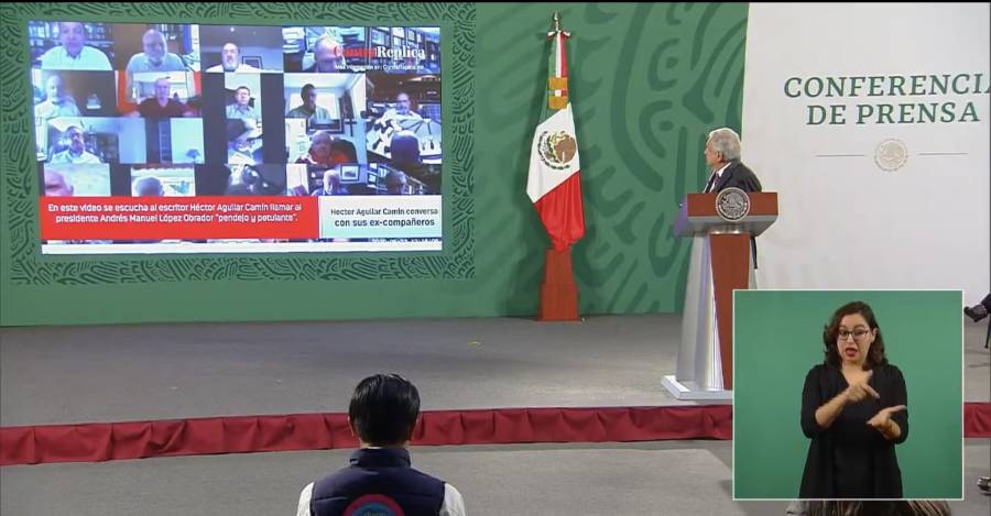 Video: AMLO transmite insulto de Aguilar Cam&iacute;n en su contra