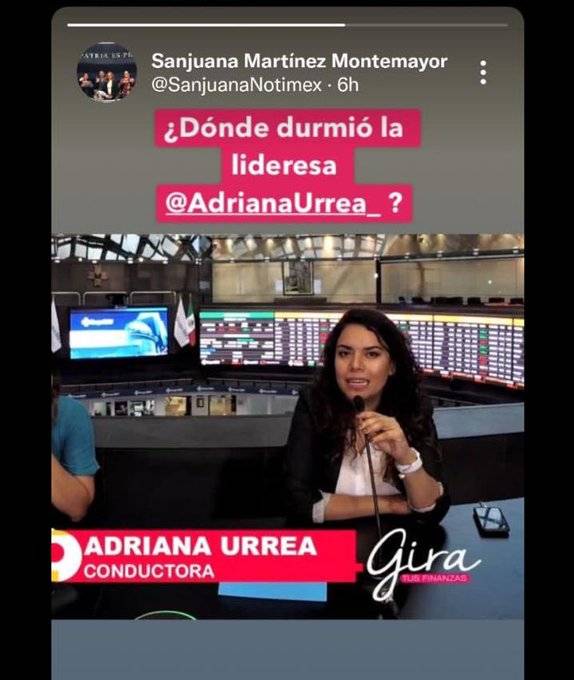 Condena SutNotimex acoso y persecución a Adriana Urrea