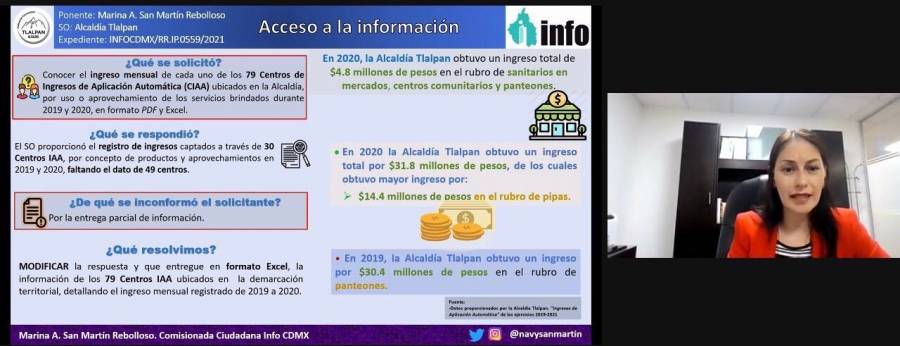 Ordena INFO CDMX a Tlalpan informar ingresos recibidos de mercados, estacionamientos y panteones