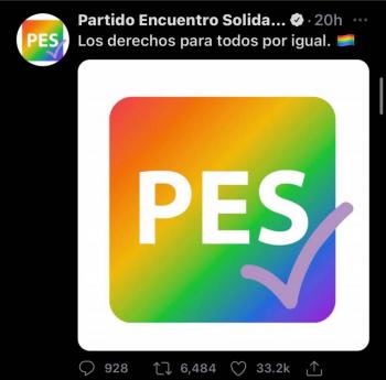 ¿El PES se convierte en un partido progresista? Esto sucedió en sus redes sociales