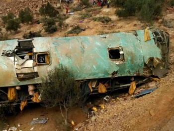 Un accidente de autob&uacute;s en Per&uacute; deja 27 mineros muertos