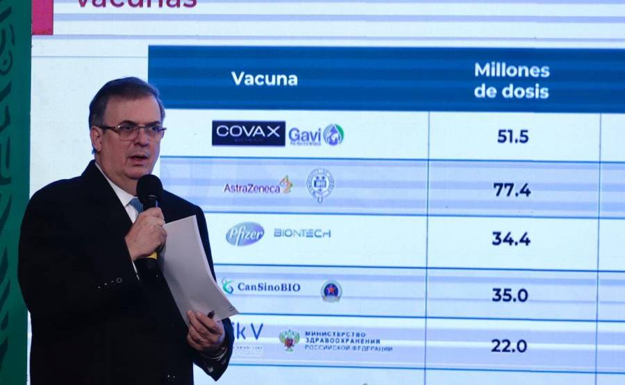 Marcelo Ebrard dio a conocer que México superó hoy 50 millones de vacunas contra COVID