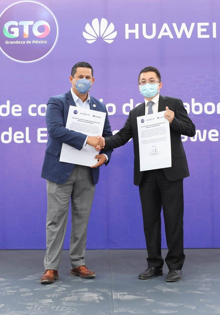 Gobierno de Guanajuato y Huawei firman convenio de colaboración