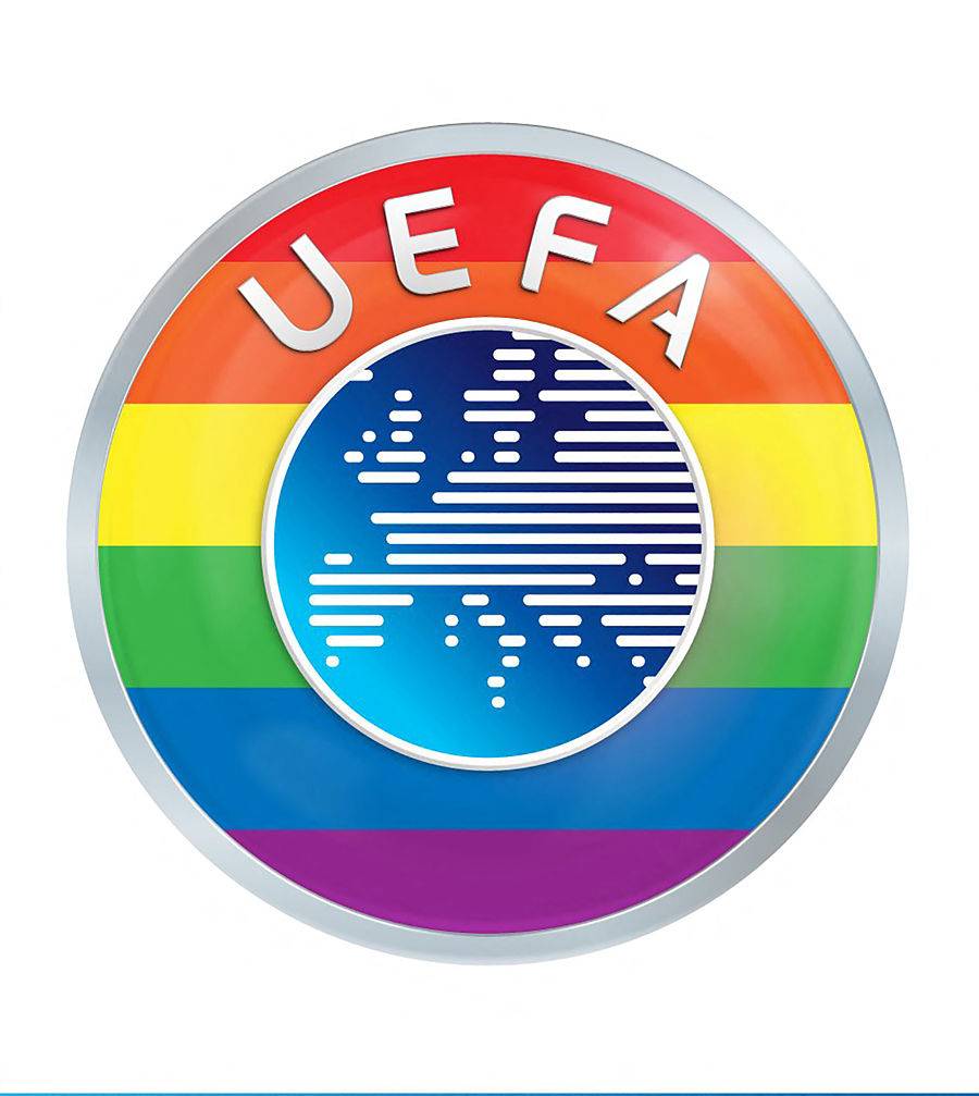 La UEFA defiende su decisión pero viste su logo con colores arcoíris