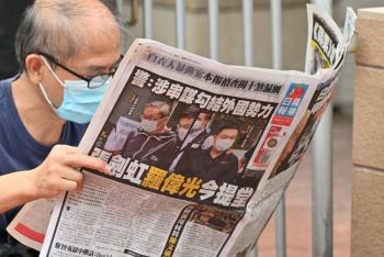 Apple Daily, medio prodemocracia en Hong Kong, cerrar&aacute; tras presi&oacute;n de Beijing