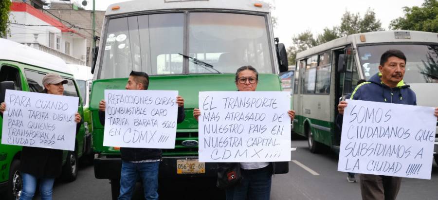 Ningún aumento al transporte público este año: CS