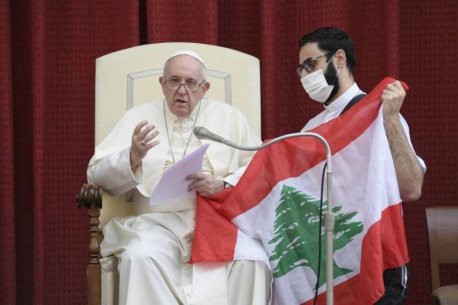 Papa Francisco mandó un mensaje de paz y esperanza para Líbano