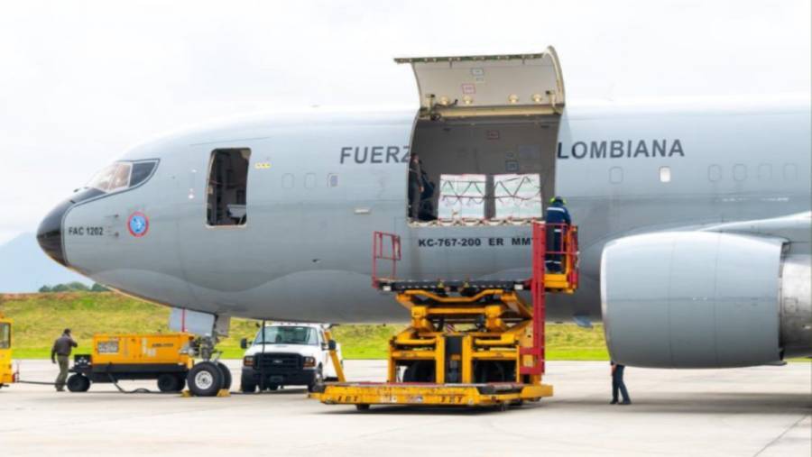 Debido a una donación de EEUU, Colombia recibió 2.5 millones de vacunas