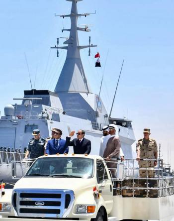 En el mar Mediterr&aacute;neo, Egipto inaugura base naval