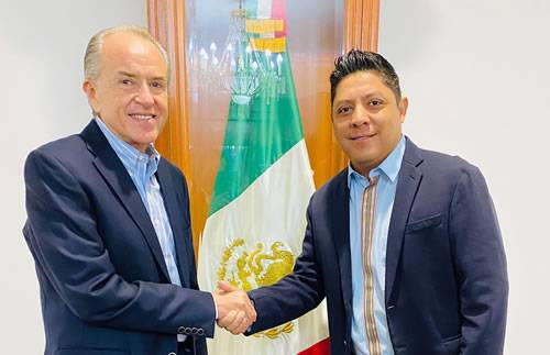 Sostienen Gallardo y Carreras encuentro previo a entrega-recepción