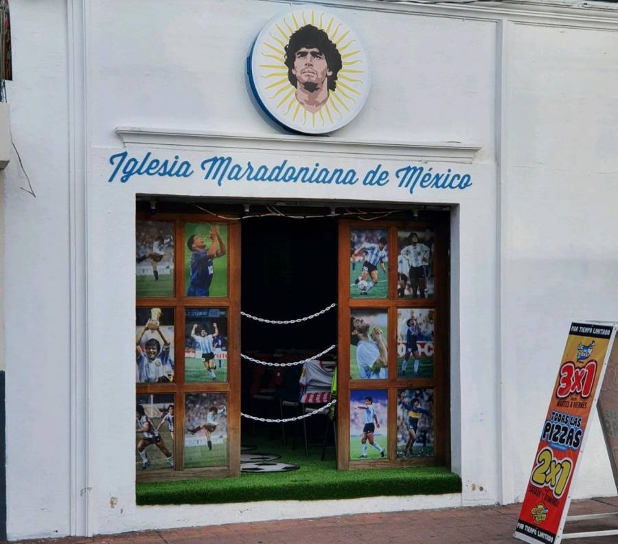 En Puebla, se encuentra la segunda Iglesia dedicada a Diego Armando Maradona