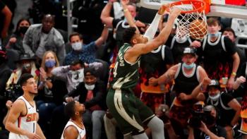 Giannis Antetokounmpo acerca a Milwaukee 2-1 en las Finales