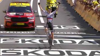 Matej Mohoric gan&oacute; en la 19º etapa del Tour de Francia