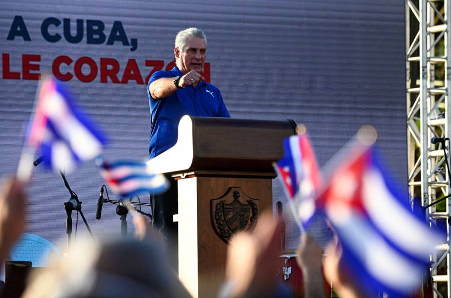 Presidente de Cuba, Miguel Díaz-Canel, denuncia difusión de 