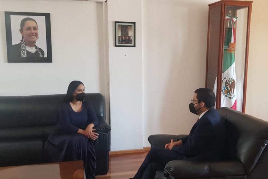 Se reúne Sandra Cuevas, alcaldesa electa de Cuauhtémoc, con titular de Secgob