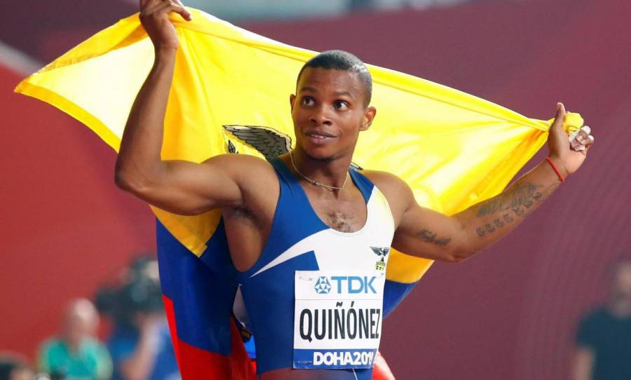 El velocista ecuatoriano, Álex Quiñónez, es suspendido un año por dopaje
