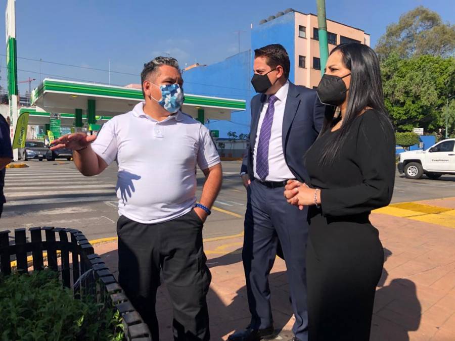 Sandra Cuevas recorre sede de la alcaldía Cuauhtémoc acompañada por Néstor Núñez