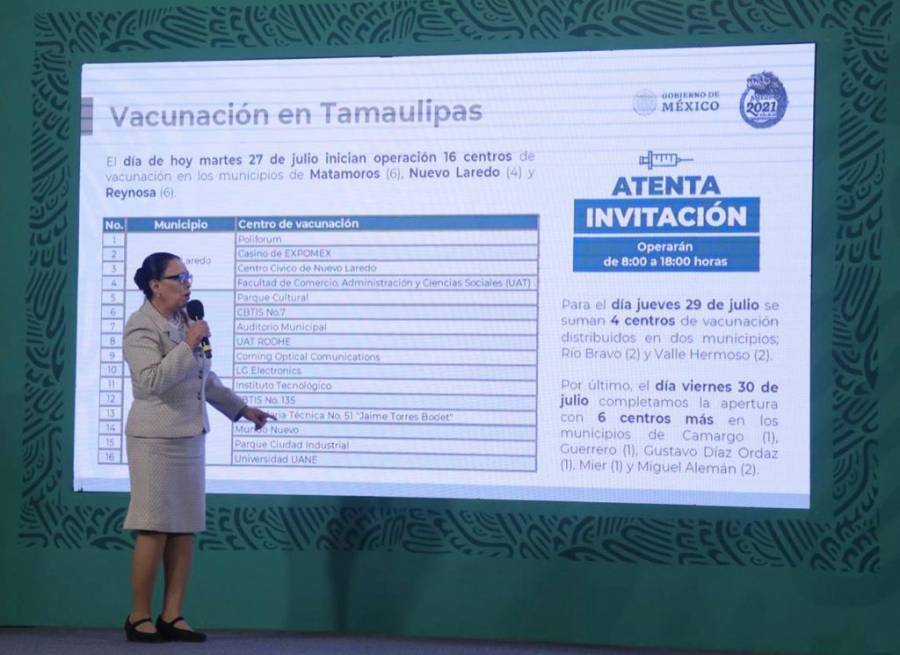 Población adulta de la frontera norte, estará vacunada esta semana