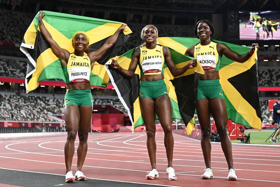 Tokio 2020 | Jamaica hace el 1-2-3 en los 100 metros de atletismo femenino