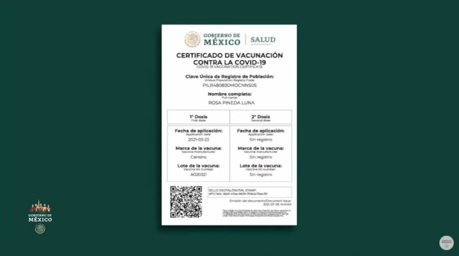 Demandan reforzar seguridad de Certificado de Vacunación COVID
