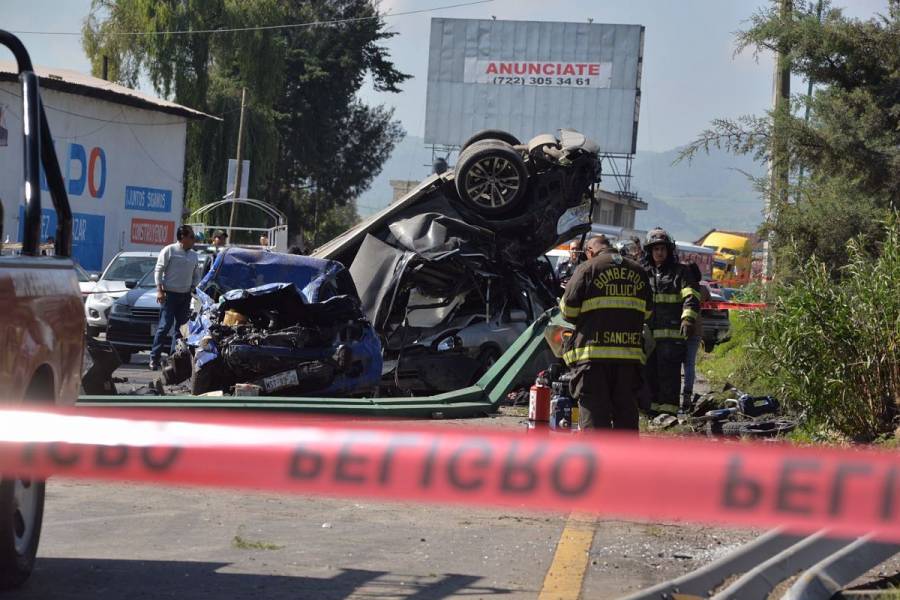Fuerte choque en la México-Cuernavaca deja un muerto y dos heridos