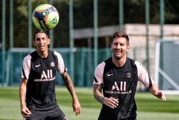 Lionel Messi tuvo su primer entrenamiento con el PSG